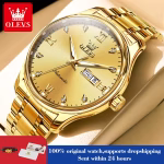 Olevs Luxury Men’s Quartz Watch (Golden ) - Image 4
