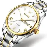 Olevs Luxury Men’s Quartz Watch (White ) - Image 5