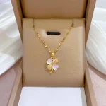 Pink Flower Pendant - Image 3