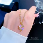 Pink Flower Pendant - Image 5
