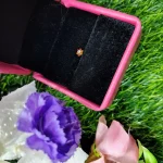 Traditional Gold Seven Stone Mossanite  Nose Pin -7 Mm (With gift box) - Image 4