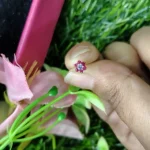 Traditional Gold SevenStone Mossanite  Nose Pin -7 Mm (With gift box) - Image 3